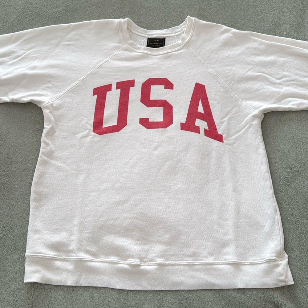 Free People Original Retro Brand USA Crew. Antique White. Size S.